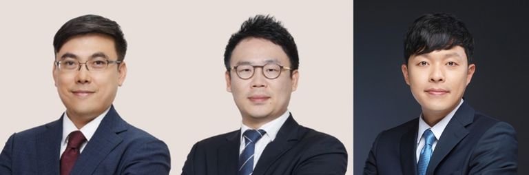 '변호사 최진혁 법률사무소'의 최진혁 변호사, '법무법인 서울'의 이장우 변호사, '법무법인 에이치스'의 김용태 변호사. /로톡DB