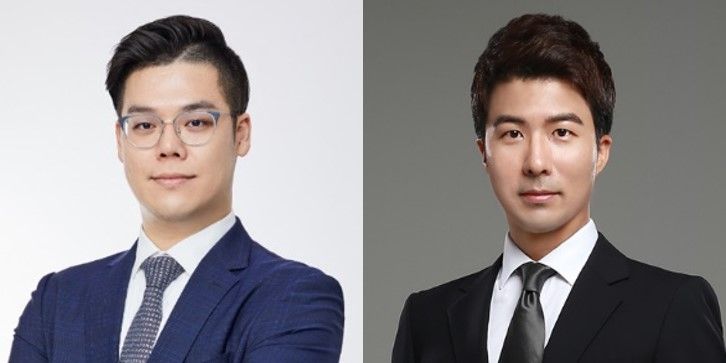 '법무법인 갑을'의 옥민석 변호사, '법무법인 정향'의 유진영 변호사, /로톡DB