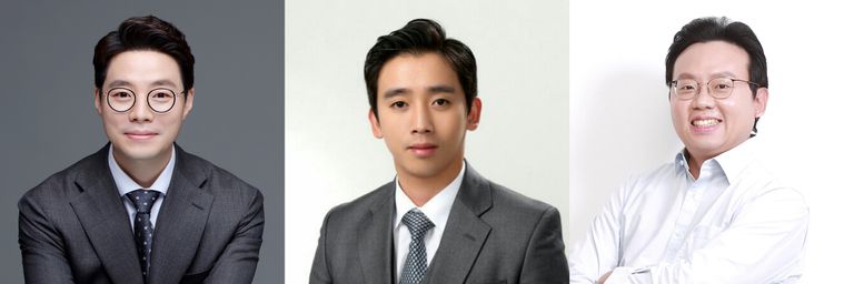 '법률사무소 덕률'의 이광웅 변호사, '법무법인(유한) 예율'의 최용문 변호사, '법무법인 오른'의 박석주 변호사. /로톡 DB