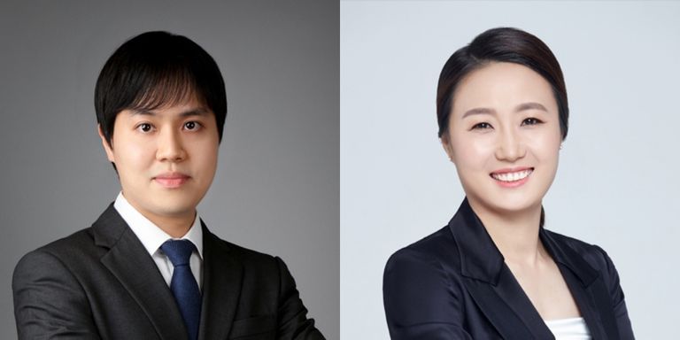 ‘법무법인 태림‘의 신상민 변호사, ‘법무법인 세현’의 조현정 변호사. /로톡DB