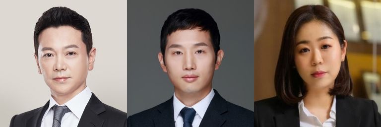 '법무법인 혜안'의 신동호 변호사, '법무법인 이평'의 박세훈 변호사, '법률사무소 선율'의 정현실 변호사. /로톡DB