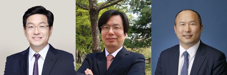'김영진 법률사무소'의 김영진 변호사, '법률사무소 서약'의 신성현 변호사, '법무법인(유한) 한별'의 권단 변호사. /로톡DB