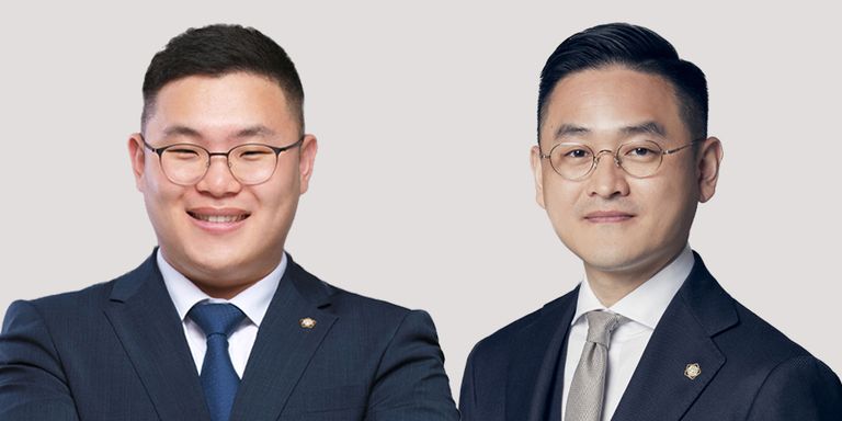 '법률사무소 공감'의 박진호 변호사, '법무법인(유한) 동인'의 신동협 변호사. /로톡DB·신동협 변호사 제공