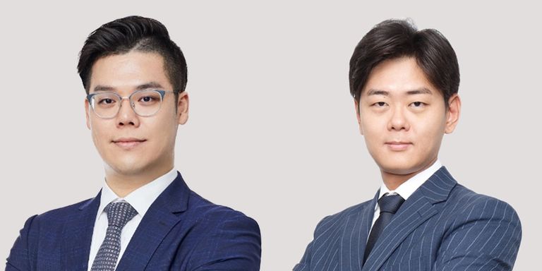 '법무법인(유) 에이스'의 옥민석 변호사, '법무법인 참진'의 이홍걸 변호사. /로톡 DB