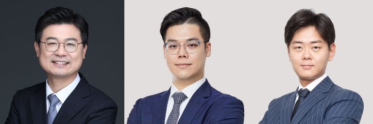 '법무법인 이평'의 양지웅 변호사, '법무법인(유) 에이스'의 옥민석 변호사, '법무법인 참진'의 이홍걸 변호사. /로톡 DB