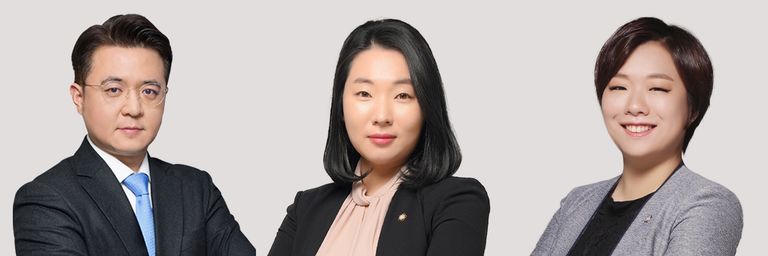 'JY 법률사무소'의 이재용 변호사, '마이법률사무소'의 이서영 변호사, '법률사무소 서담'의 이혜선 변호사. /로톡DB