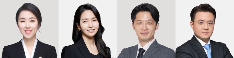 법무법인 세창의 추선희 변호사, 법무법인 최선의 정다은 변호사, 정현 법률사무소의 송인욱 변호사, JY 법률사무소의 이재용 변호사. /로톡 DB