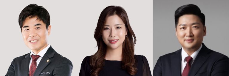 '더프렌즈 법률사무소'의 이동찬 변호사, '법률사무소 모건'의 이다슬 변호사, '법무법인 숭인'의 김용석 변호사. /로톡 DB