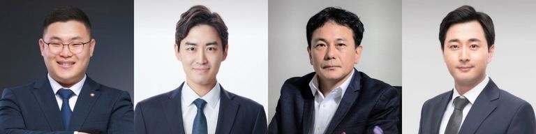 '법률사무소 공감'의 박진호 변호사, '법무법인 정향'의 최용희 변호사, '피데스법률사무소'의 정민규 변호사, '마이법률사무소'의 김지혁 변호사. /로톡DB