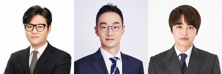 '변호사 박창규 법률사무소'의 박창규 변호사, '법무법인 기회'의 김완수 변호사, '경기남부법률사무소'의 김정훈 변호사. /로톡 DB