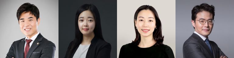 '더프렌즈 법률사무소'의 이동찬 변호사, '법무법인 동서남북'의 박은정 변호사, '법무법인 해자현'의 조은결 변호사, '리라법률사무소'의 김현중 변호사. /로톡 DB