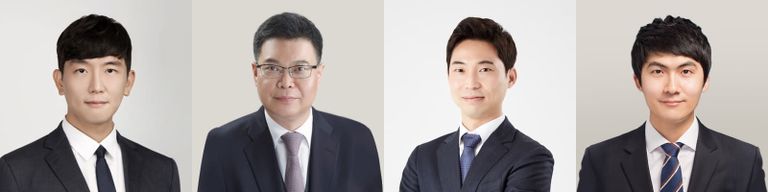 '법률사무소 새로'의 김권우 변호사, '법무법인 대구'의 배동천 변호사, '법무법인 나눔'의 임영근 변호사, '법무법인 한별'의 봉기태 변호사. /로톡DB