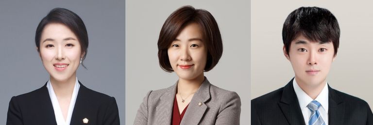 ‘법무법인 세창‘의 추선희 변호사, ‘법무법인 방향‘의 이청아 변호사, ‘법무법인 세결’의 노수장 변호사. /로톡DB